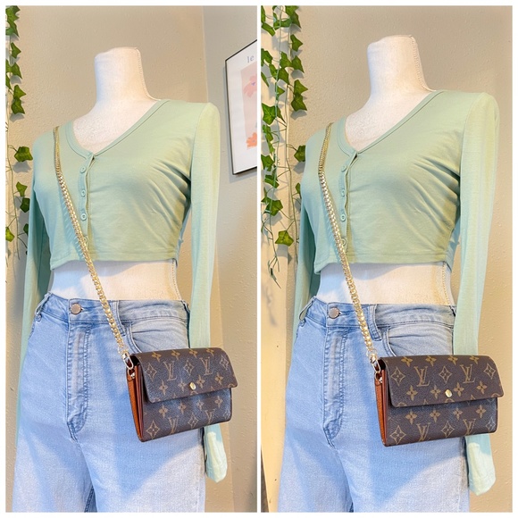 🍒✨Authentic Louis Vuitton wallet on chain 🍒✨ - Picture 15 of 16